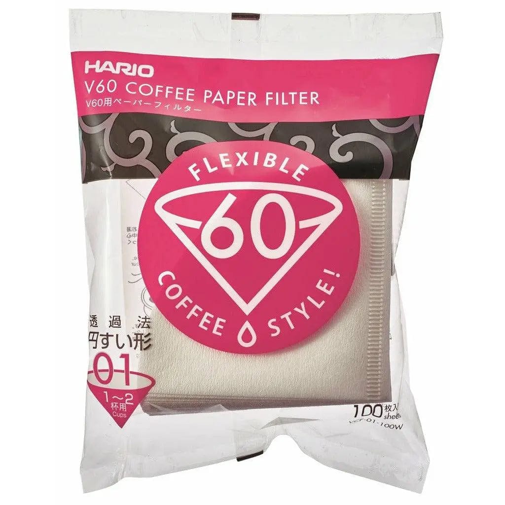 Hario Papierfilter für V60 01 Handfilter - 100 Stück Hario - Rheinland.Coffee