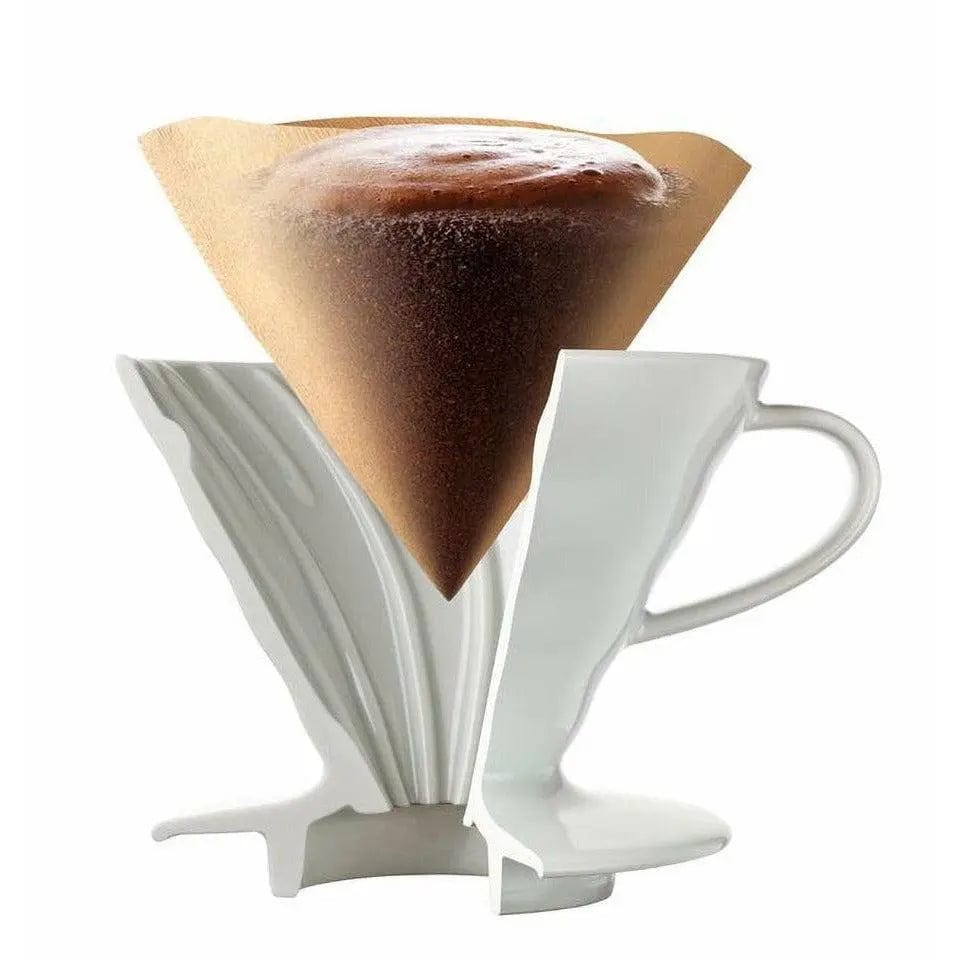 Hario Coffee Dripper V60 02 Ceramic white Kaffeefilter Handfilter Hario - Rheinland.Coffee