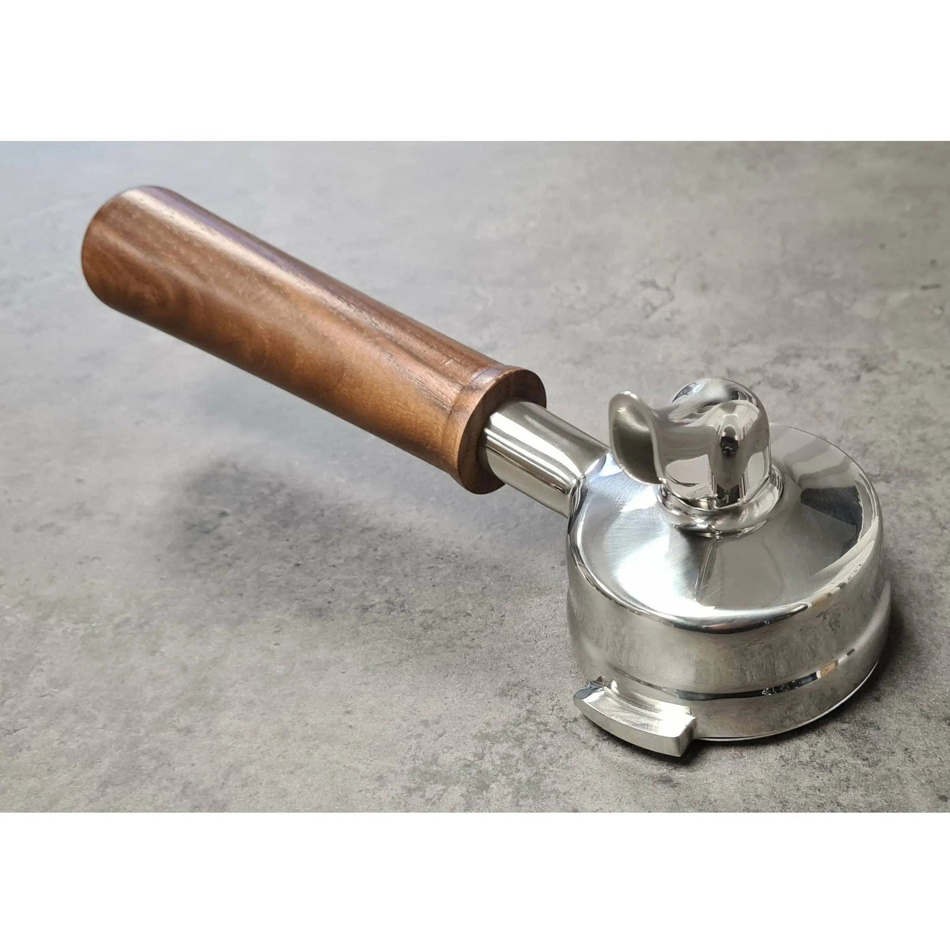 E61 Ascaso Siebträger 1er Auslauf Wahlnuss Edelstahl PM.528 Siebträger Ascaso - Rheinland.Coffee