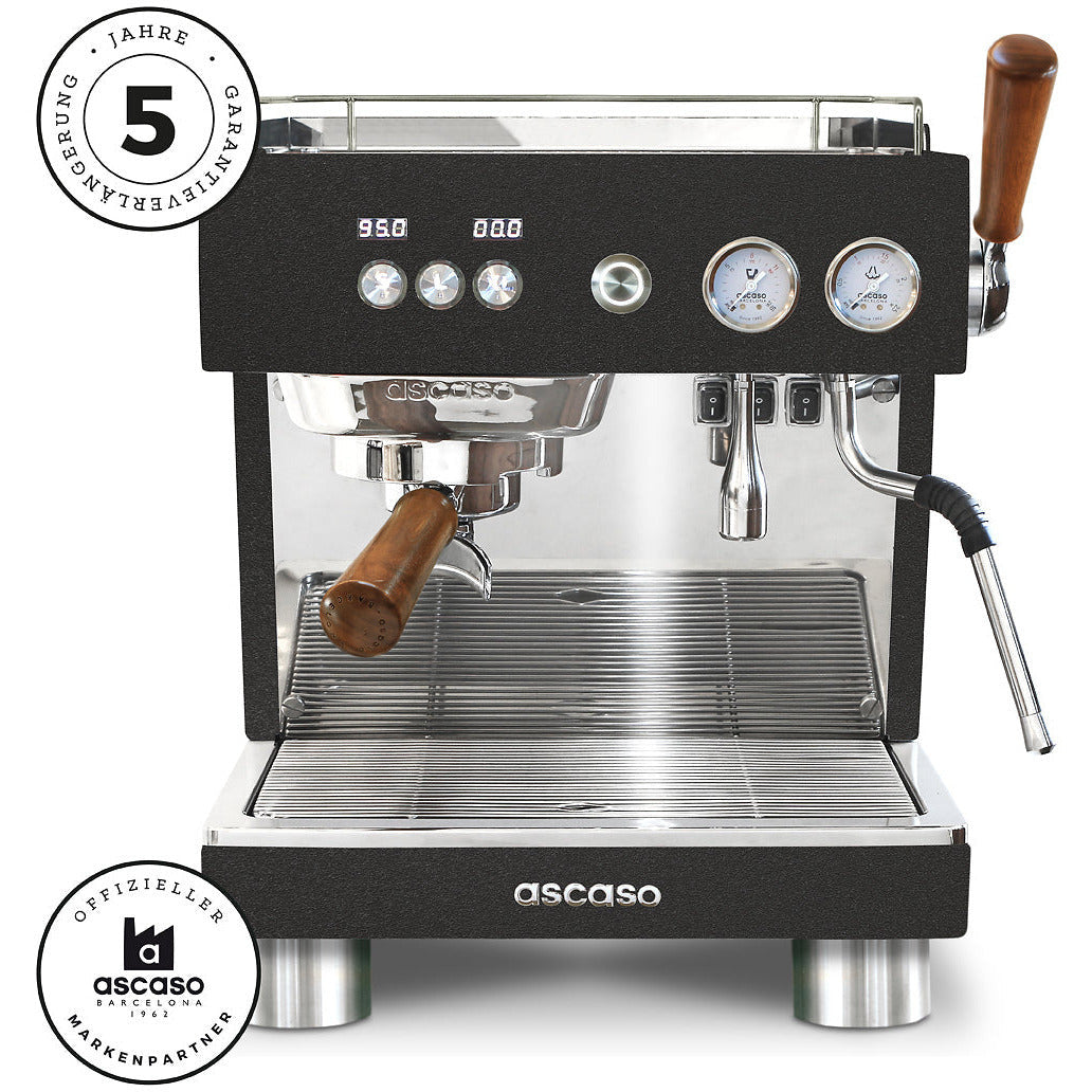 ascaso Baby T Plus - Neue Version - Thermoblock und Boiler Espressomaschinen Ascaso Schwarz   - Rheinland.Coffee