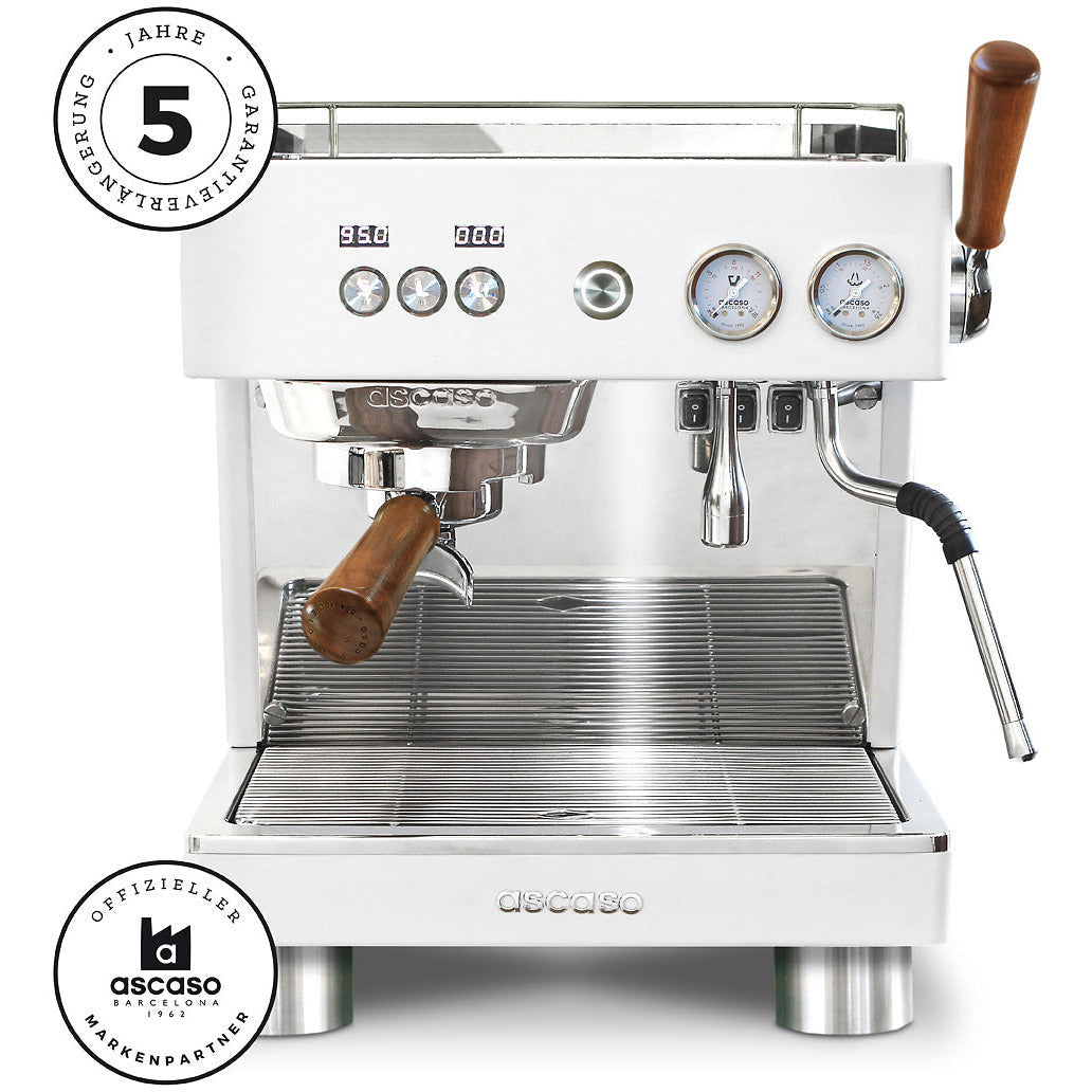 ascaso Baby T Plus - Neue Version - Thermoblock und Boiler Espressomaschinen Ascaso Weiß   - Rheinland.Coffee
