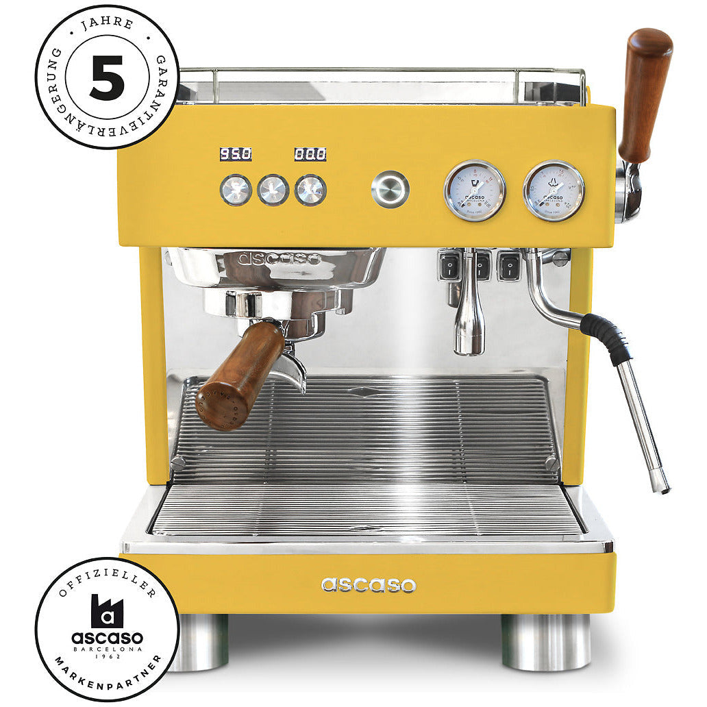 ascaso Baby T Plus - Neue Version - Thermoblock und Boiler Espressomaschinen Ascaso Gelb   - Rheinland.Coffee