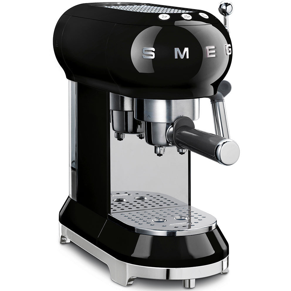 SMEG Espressomaschine mit Siebträger 50's Style - Mehrere Farben Espressomaschinen SMEG Schwarz   - Rheinland.Coffee