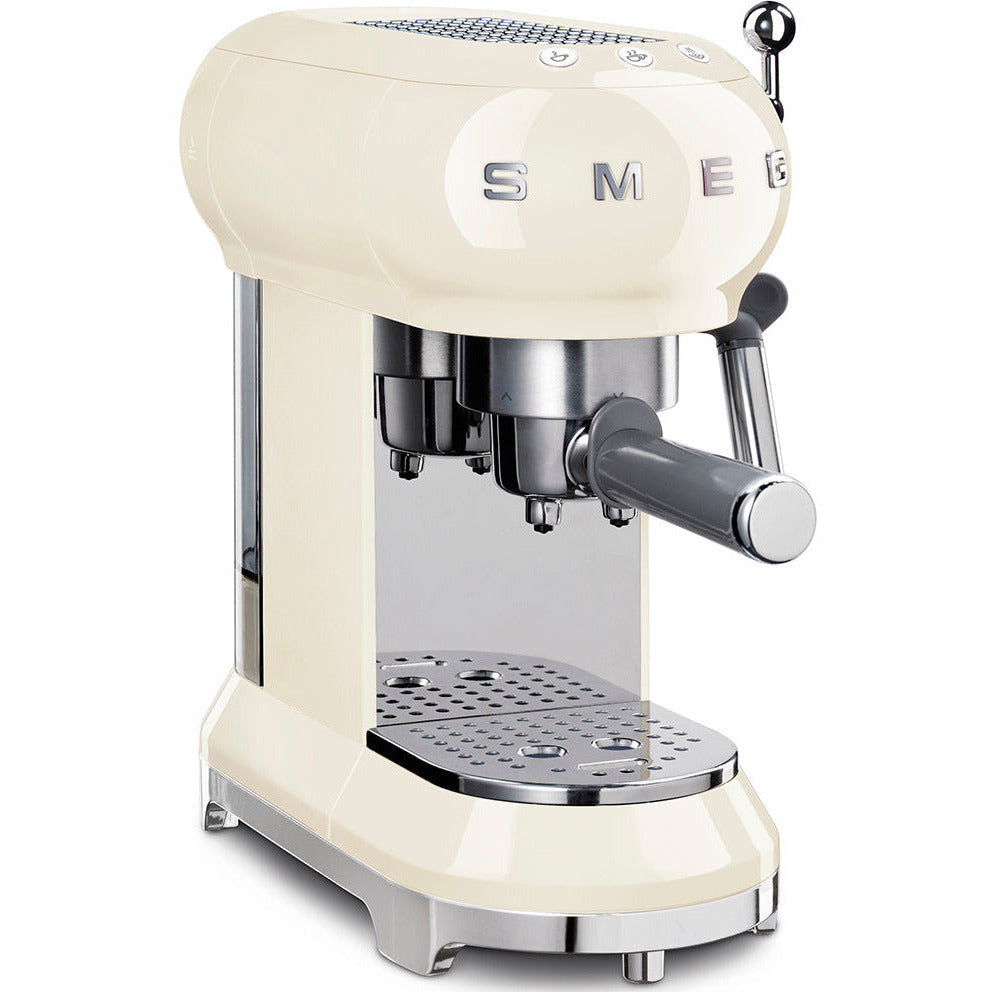 SMEG Espressomaschine mit Siebträger 50's Style - Mehrere Farben Espressomaschinen SMEG Creme   - Rheinland.Coffee