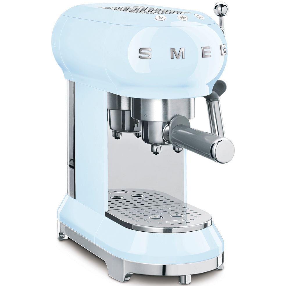SMEG Espressomaschine mit Siebträger 50's Style - Mehrere Farben Espressomaschinen SMEG Pastellblau   - Rheinland.Coffee