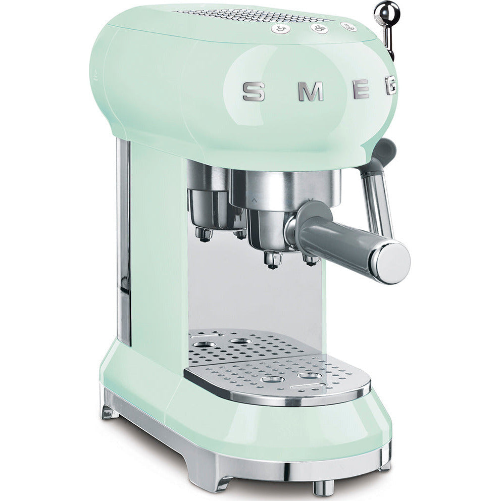 SMEG Espressomaschine mit Siebträger 50's Style - Mehrere Farben Espressomaschinen SMEG Pastellgrün   - Rheinland.Coffee