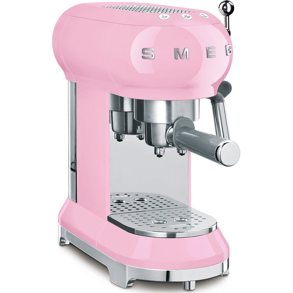 SMEG Espressomaschine mit Siebträger 50's Style - Mehrere Farben Espressomaschinen SMEG Pink   - Rheinland.Coffee