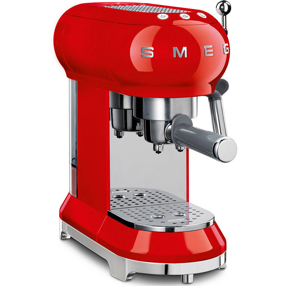 SMEG Espressomaschine mit Siebträger 50's Style - Mehrere Farben Espressomaschinen SMEG Rot   - Rheinland.Coffee