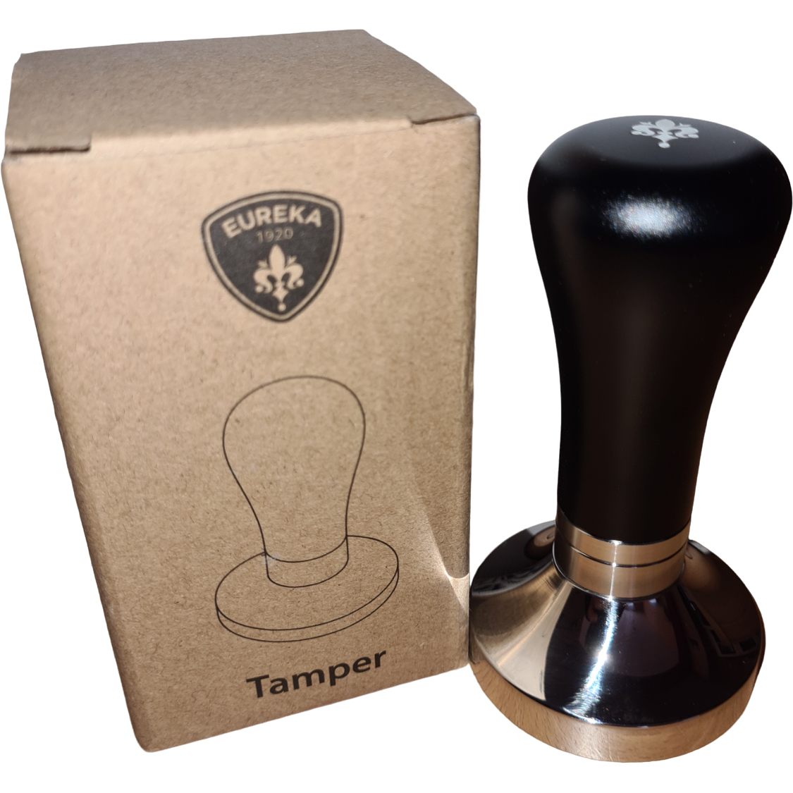 EUREKA Verstellbarer Tamper 58 mm oder 58,3 mm - Schwarz oder Nussbaum Tamper Eureka    - Rheinland.Coffee
