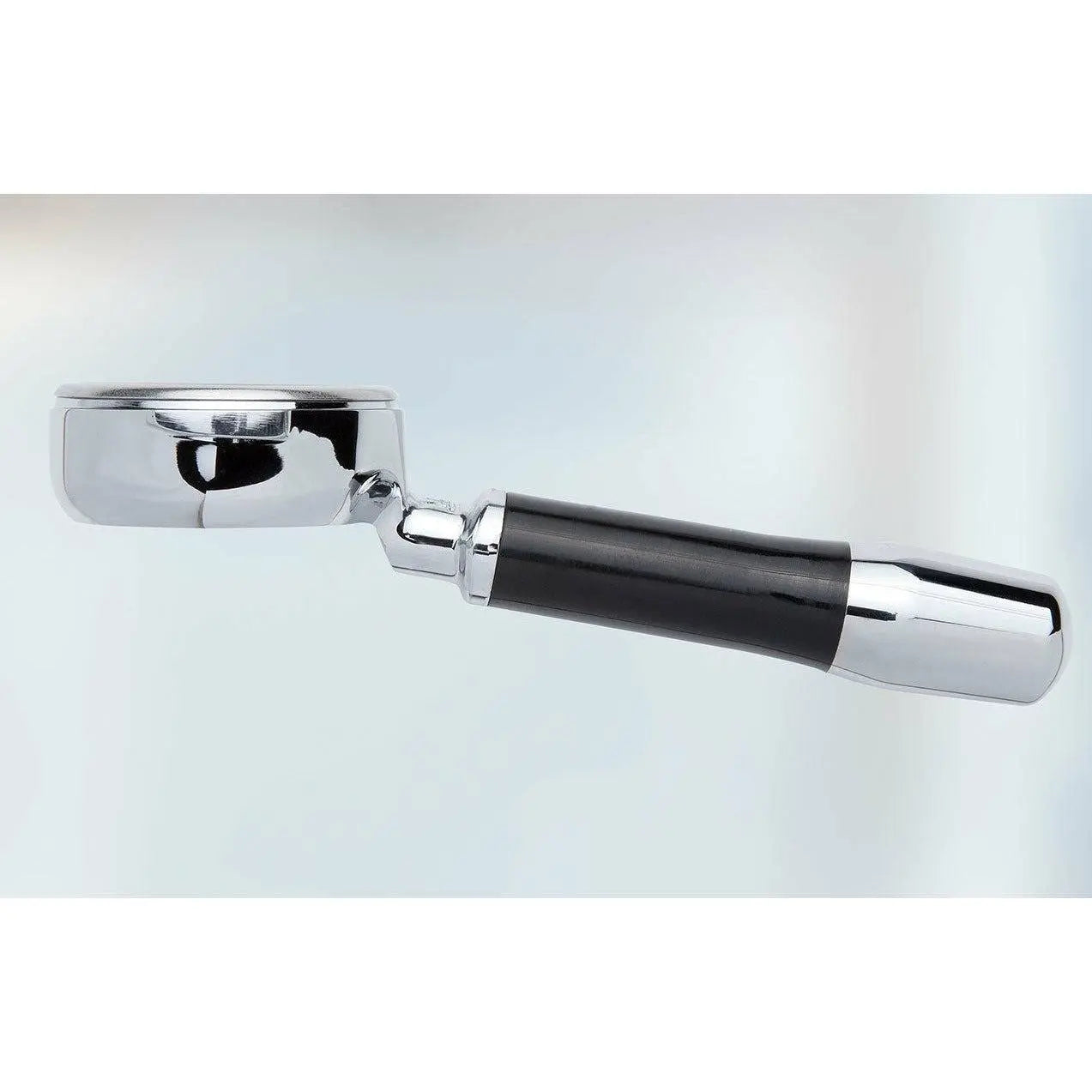 ECM Siebträger Filterträger Gran Crema Bodenlos mit 21g Sieb - Messing / Chrom Siebträger ECM - Rheinland.Coffee
