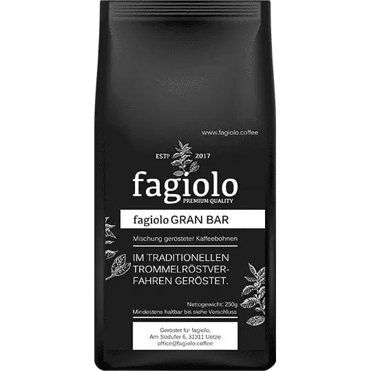fagiolo GRAN BAR Kaffee fagiolo Ganze Bohnen 250 Gramm - Rheinland.Coffee