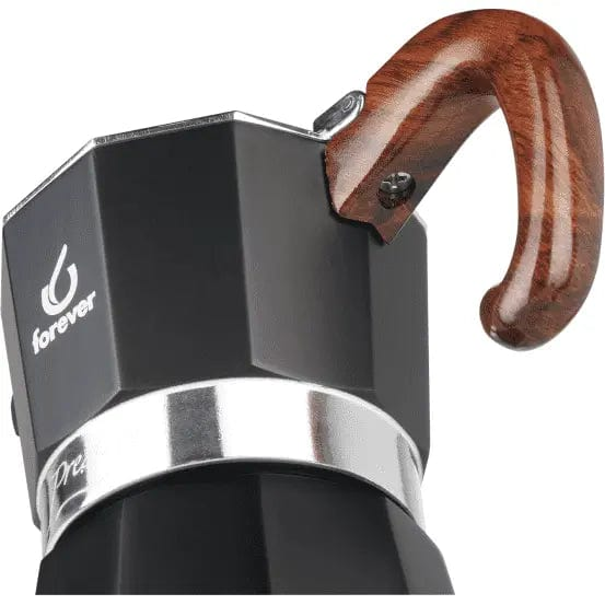 Moka Prestige Radica - Mokkakanne - Wurzelholz Aluminium 6 Tassen Forever Mokkakanne Rheinland Coffee