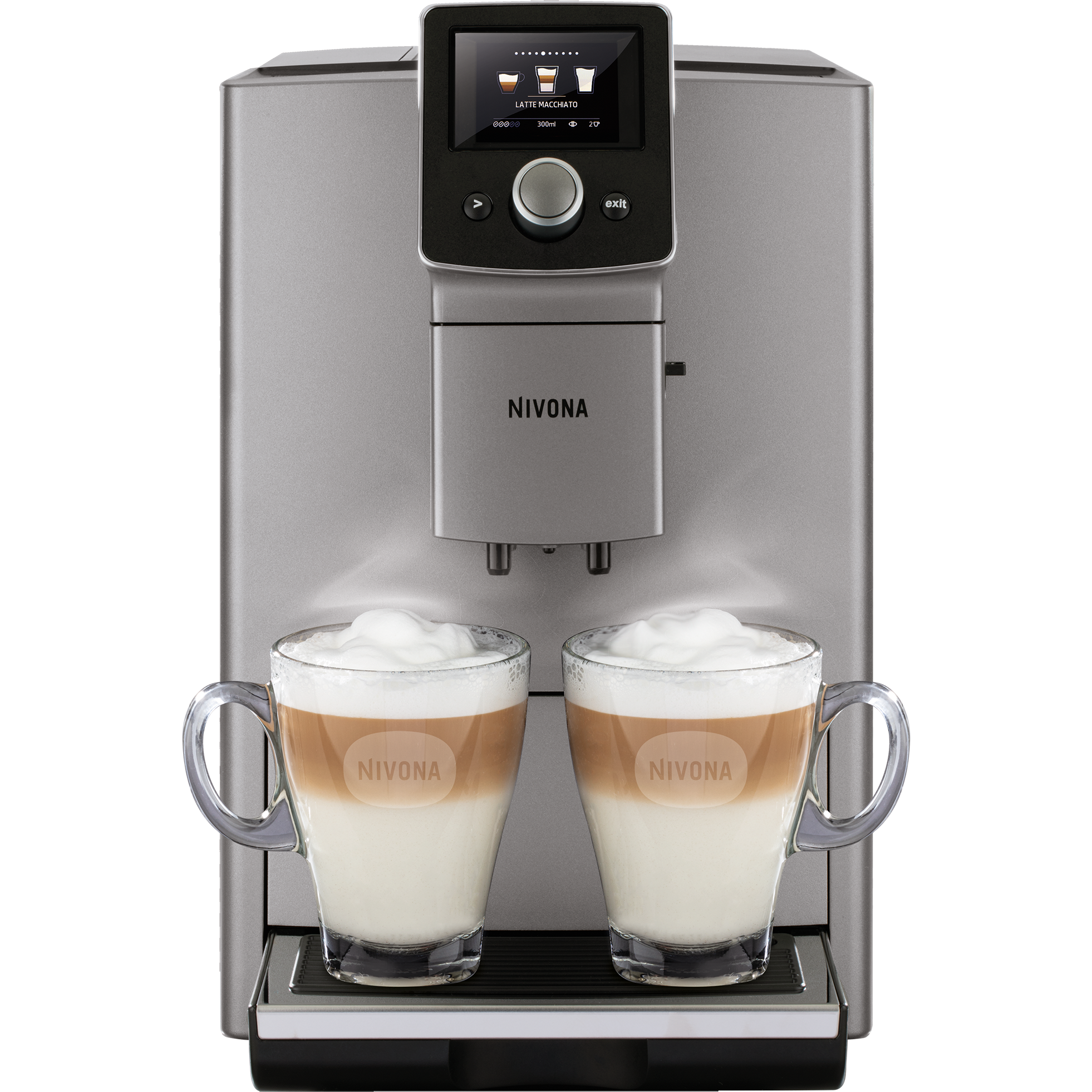 Nivona 823 - Rundum in TITAN - Chrom NICR 8'23 - 5 Jahre Garantie Kaffeevollautomat Nivona    - Rheinland.Coffee