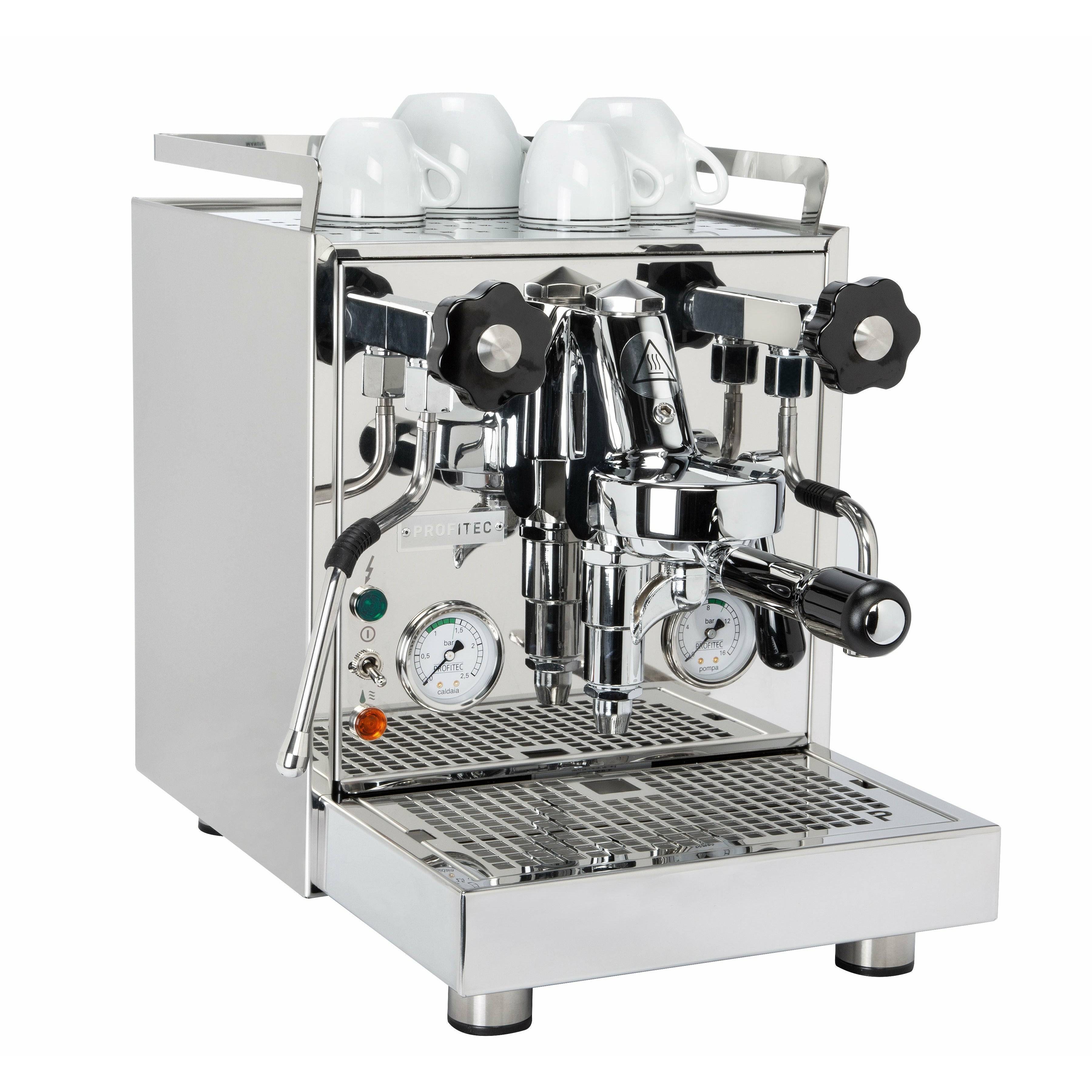 Profitec Pro 500 PID - Espressomaschine E61-Brühgruppe, Vibrationspumpe, mit Wärmetauscher Espressomaschinen Profitec Chrom / Inox   - Rheinland.Coffee