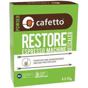 Cafetto Restore Descaler - Dosierter Pulverentkalker für die Entkalkung deiner Espressomaschine Reiniger und Entkalker cafetto - Rheinland.Coffee