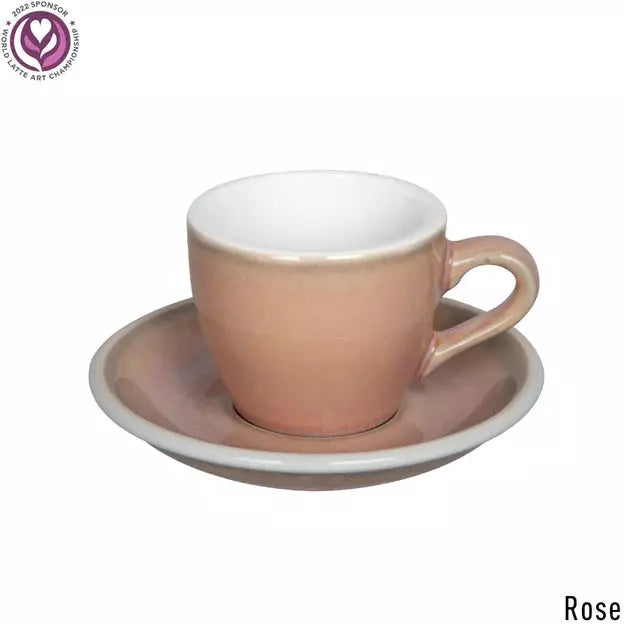 Loveramics Egg - Töpferfarbe Rose Espresso Tasse 80 ml und Untertasse im Set Geschirr Loveramics Default Title   - Rheinland.Coffee