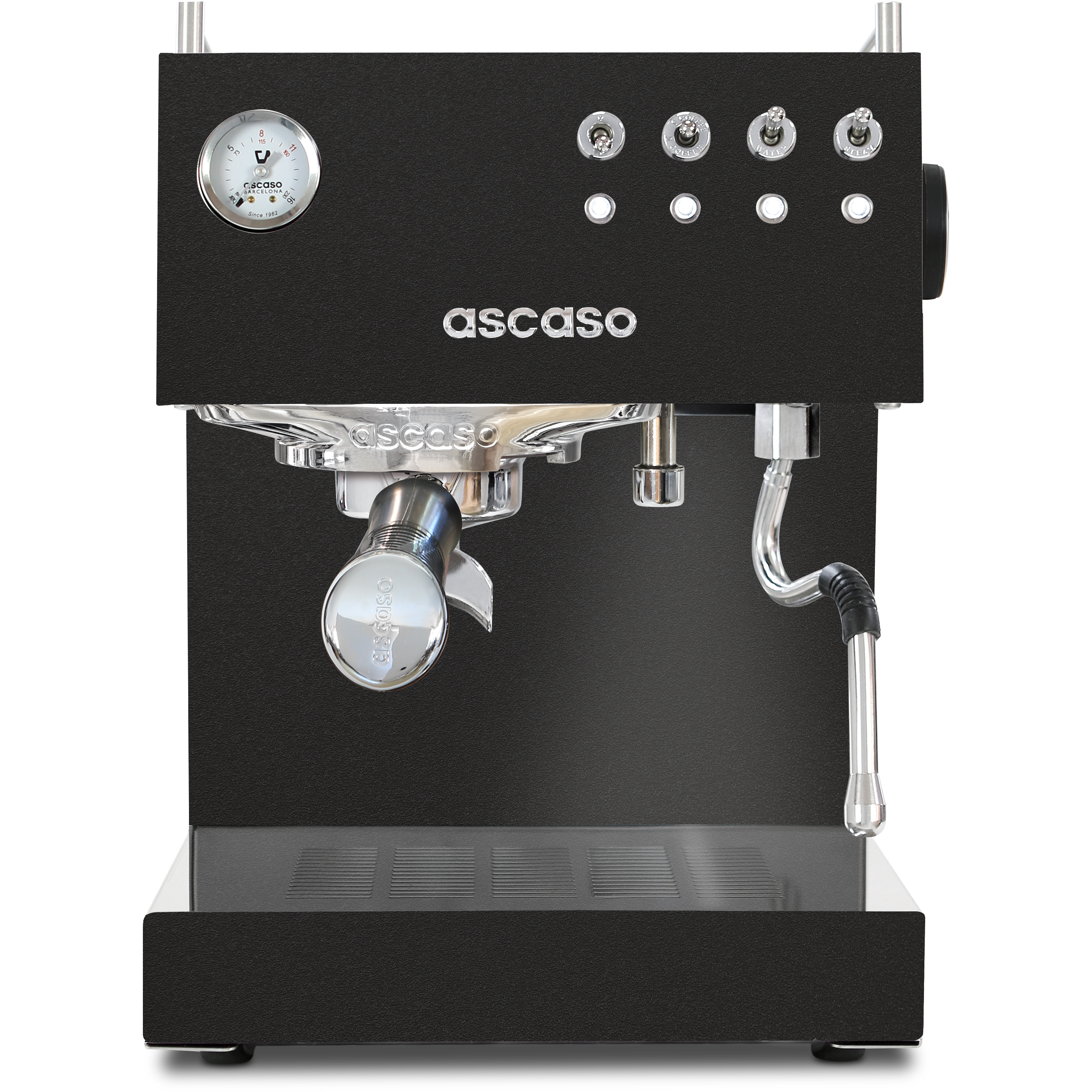 Ascaso Steel Duo Black - Modell 2022 mit 25% mehr Dampfpower Espressomaschinen Ascaso    - Rheinland.Coffee
