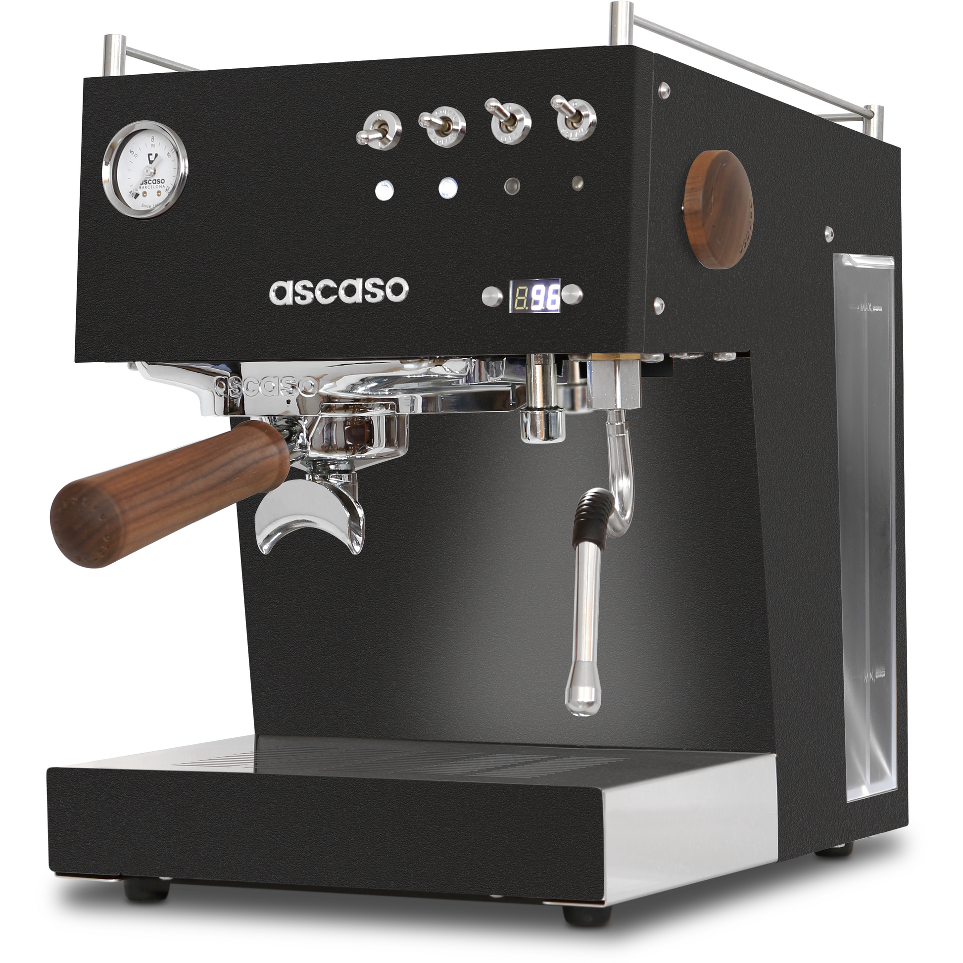 Ascaso Steel DUO PID | Schwarz Chrom oder Weiß | 25% mehr Dampfpower Espressomaschinen Ascaso - Rheinland.Coffee