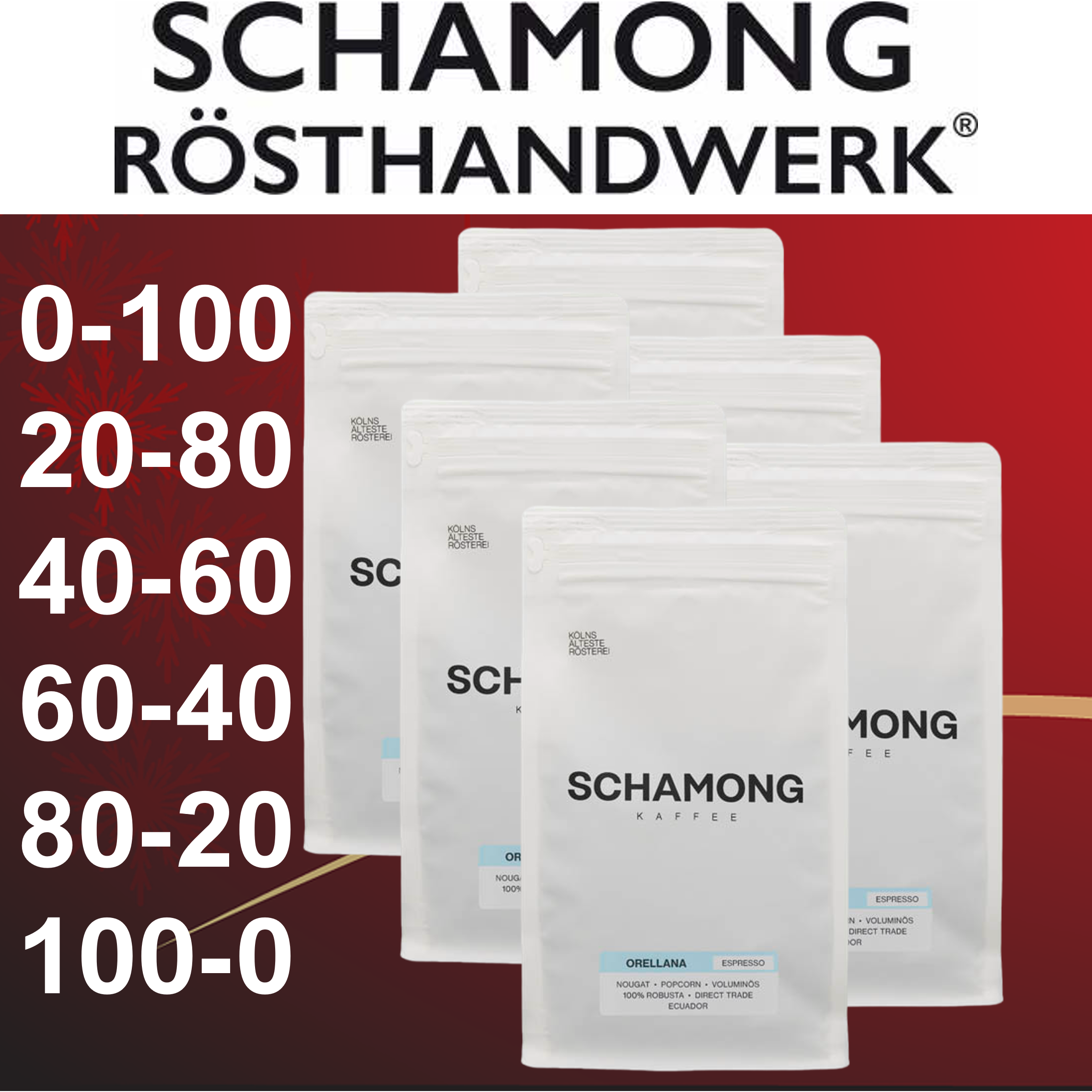 Schamong 6er - Von Arabica zu Robusta in 6 Schritten Bohnen SCHAMONG KAFFEE®    - Rheinland.Coffee