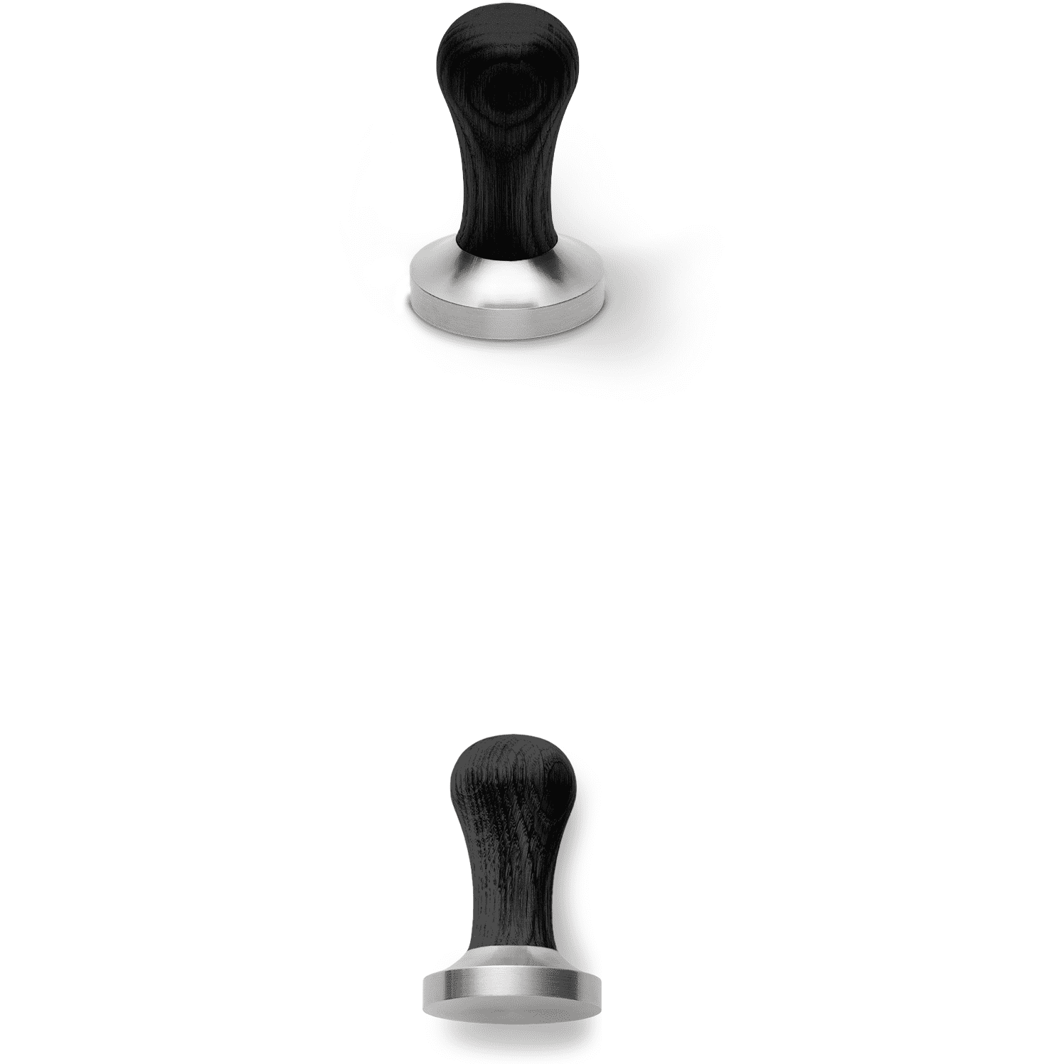 Brewspire Barista Tamper 58,5 mm Eiche Schwarz gebeizt  Brewspire    - Rheinland.Coffee