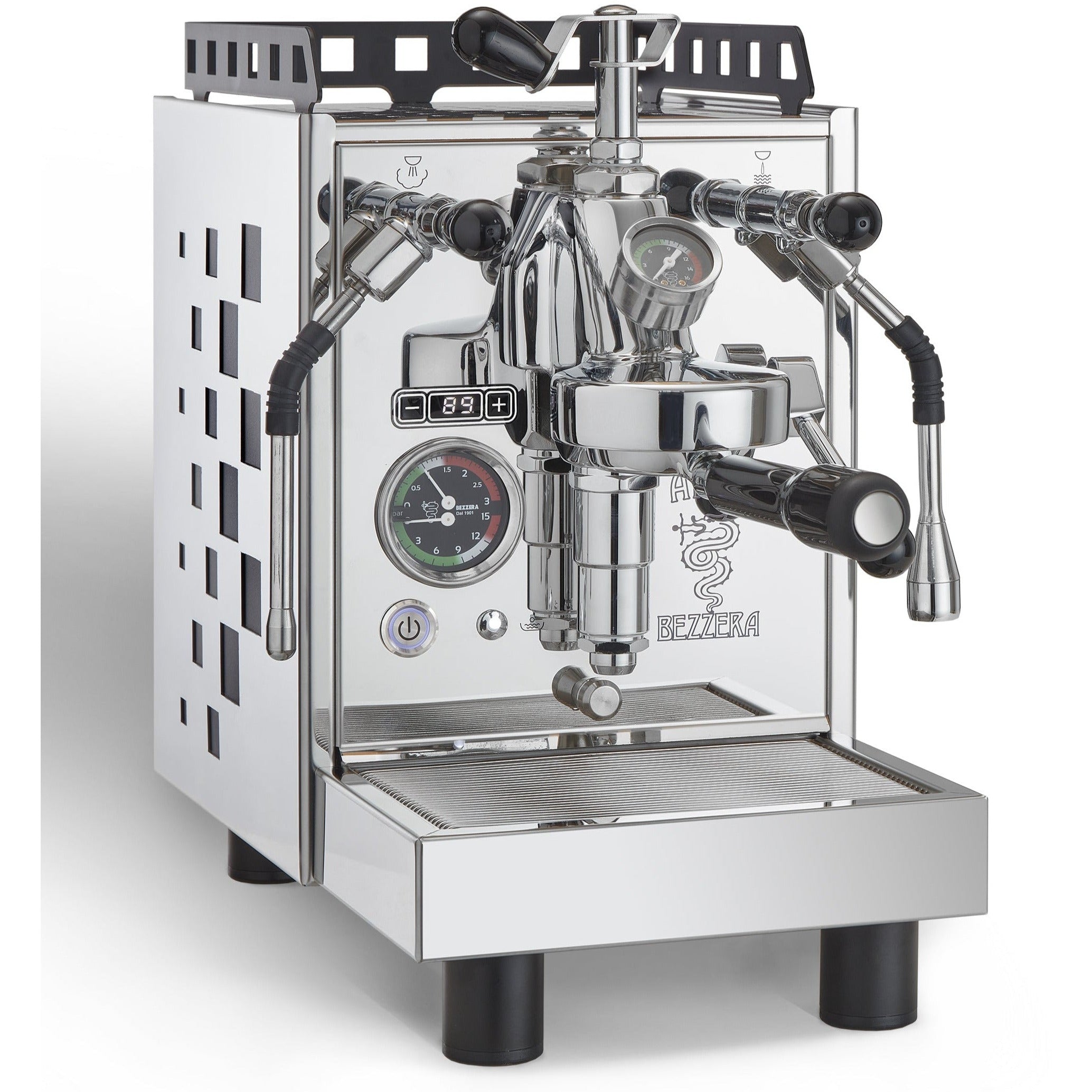 Bezzera ARIA TOP PID mit Flow Control Rotationspumpe - verschiedene Farben Espressomaschinen Bezzera Chrom / Inox   - Rheinland.Coffee