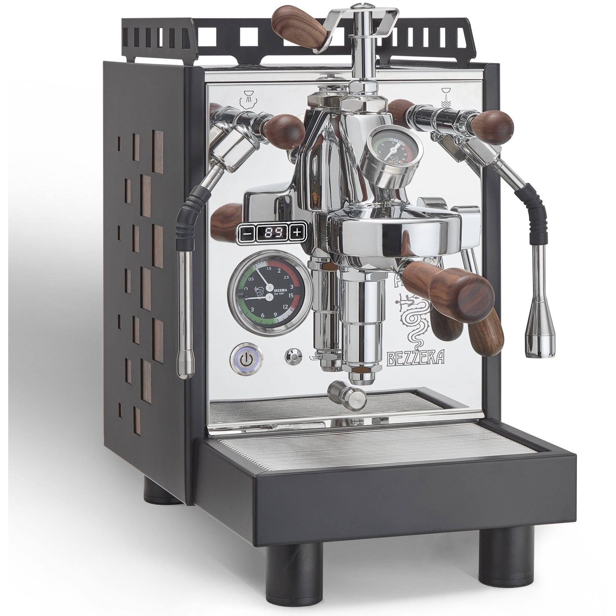 Bezzera ARIA TOP PID mit Flow Control Rotationspumpe - verschiedene Farben Espressomaschinen Bezzera Schwarz   - Rheinland.Coffee