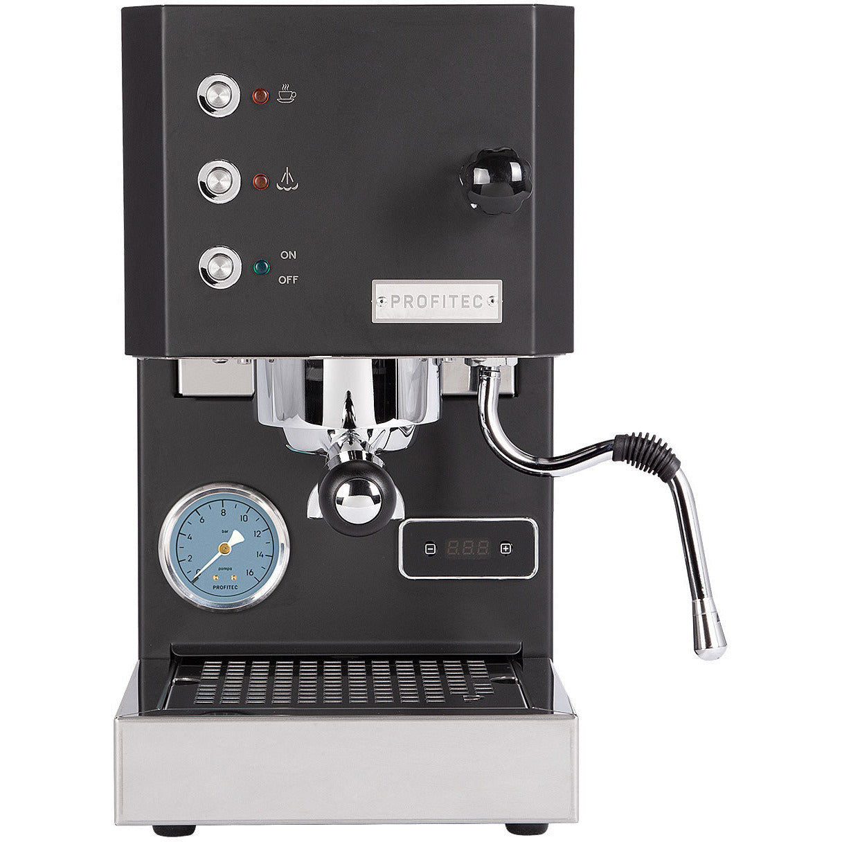 Profitec Go - Einkreiser mit Ringbrühgruppe in verschiedenen Farben mit PID Espressomaschinen Profitec Schwarz   - Rheinland.Coffee