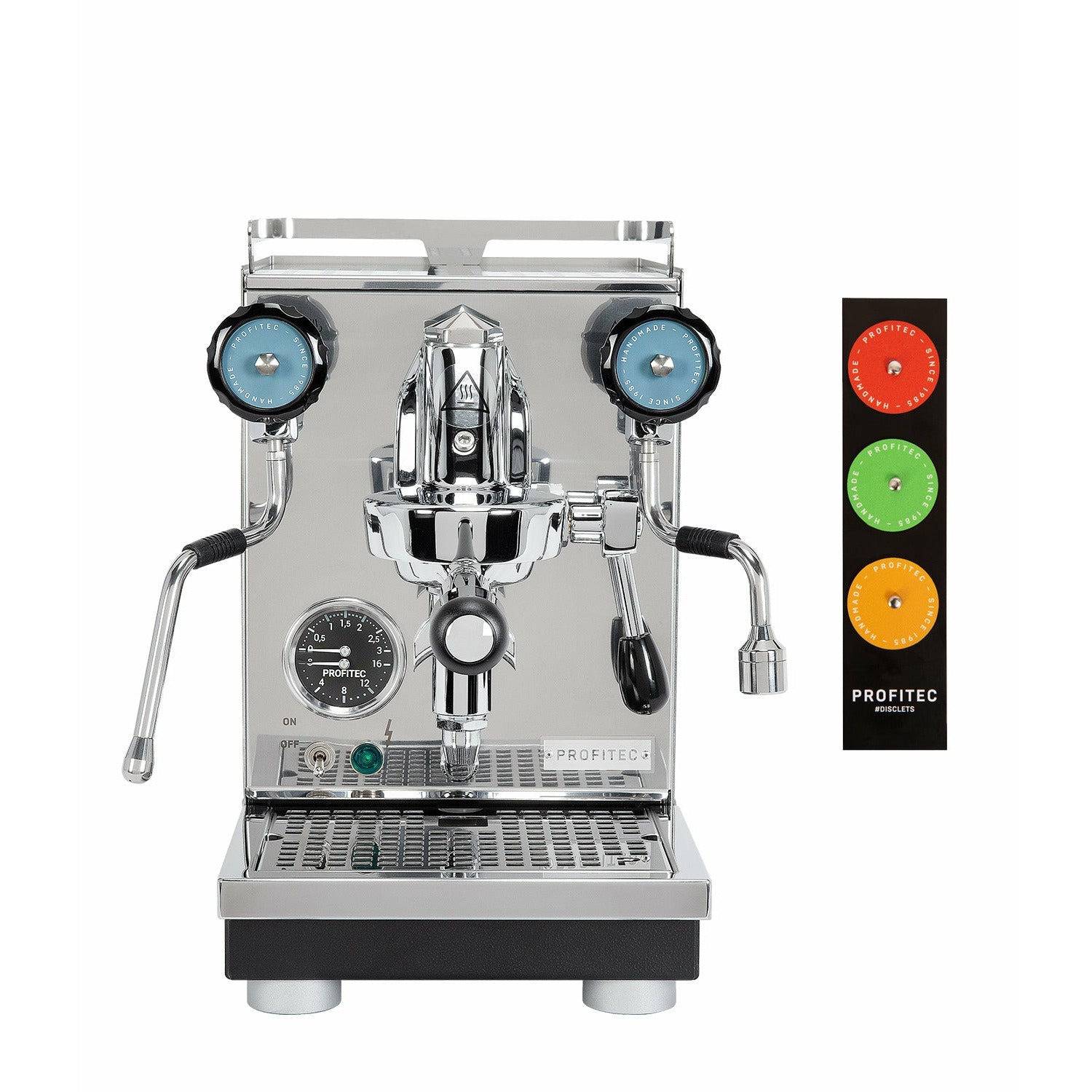 Profitec Pro 400 - Espressomaschine E61-Brühgruppe, Farbdisclets, Zweikreiser, PID Espressomaschinen Profitec Chrom / Inox   - Rheinland.Coffee